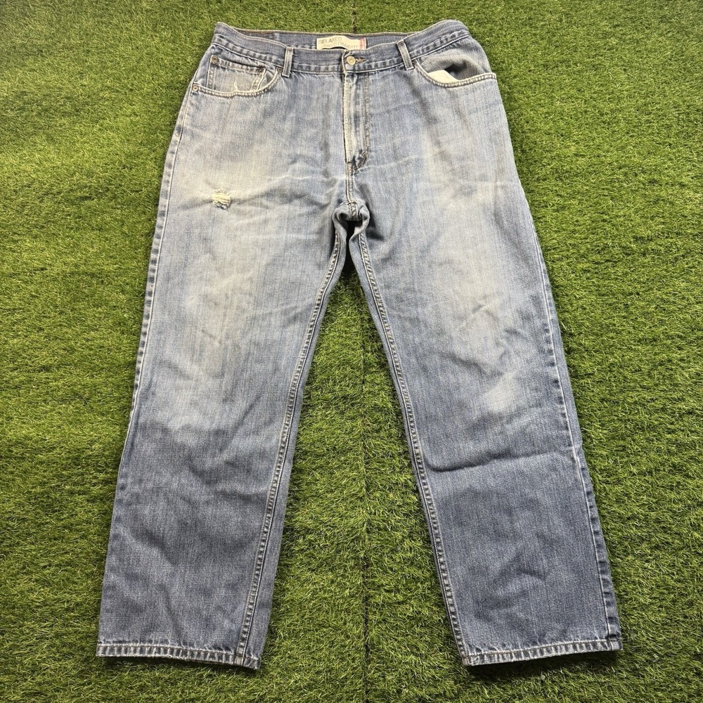 Vintage Y2K Levis 559 Jeans Mens 34X30 Blue Faded Denim Distressed Skater Grunge